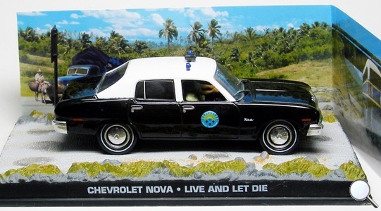 Chevrolet Nova III police James Bond Live and let die Eaglemoss Collections 1:43 Eaglemoss-00043 