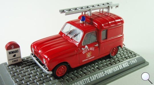 Renault R4 fourgonnette sapeurs-pompiers de nice Universal Hobbies 1:43 R4nice 